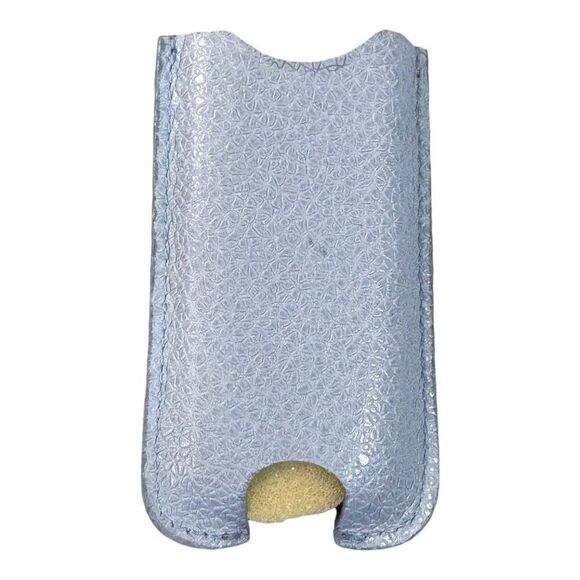 Bvlgari Light Blue Textured Leather Lighter Case In Original Box Unisex Gift - Picture 4 of 6